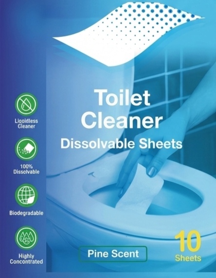 toilet cleaner sheets